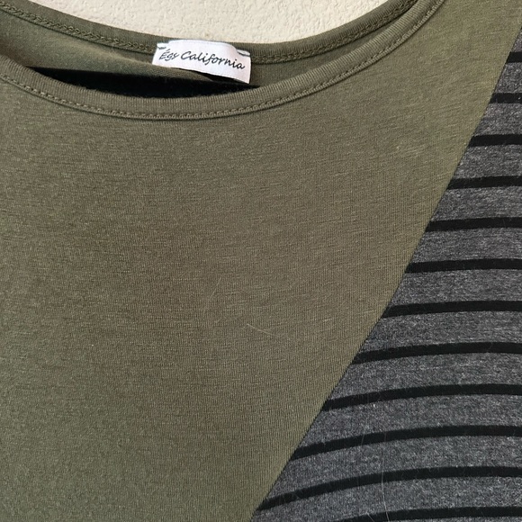 Egs for Eloges/ Tops / Navy olive Color BlockTunic Large - Picture 6 of 6